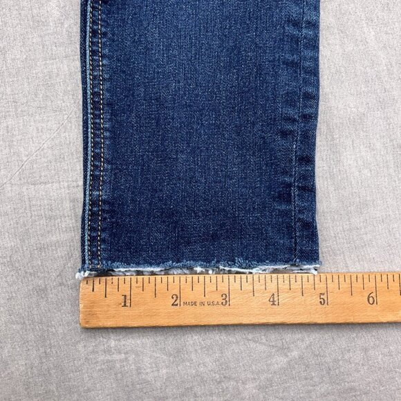 Rag & Bone Jeans Women 27 Blue Fringe Skinny Denim Boho Stretch USA VTG - Picture 10 of 13